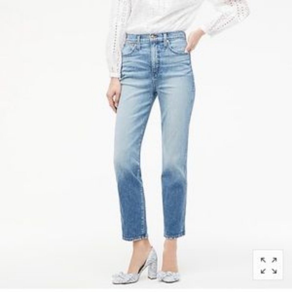 NWT Womens J.Crew Blue (Item-144) Stovepipe Denim Jeans 25 - Picture 1 of 14